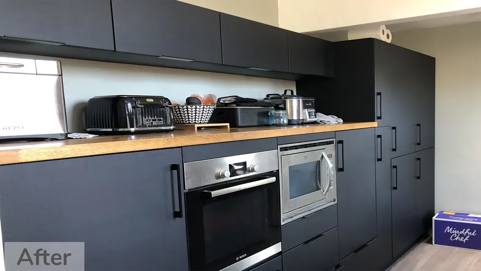 بعد از اجرای برچسب کابینت