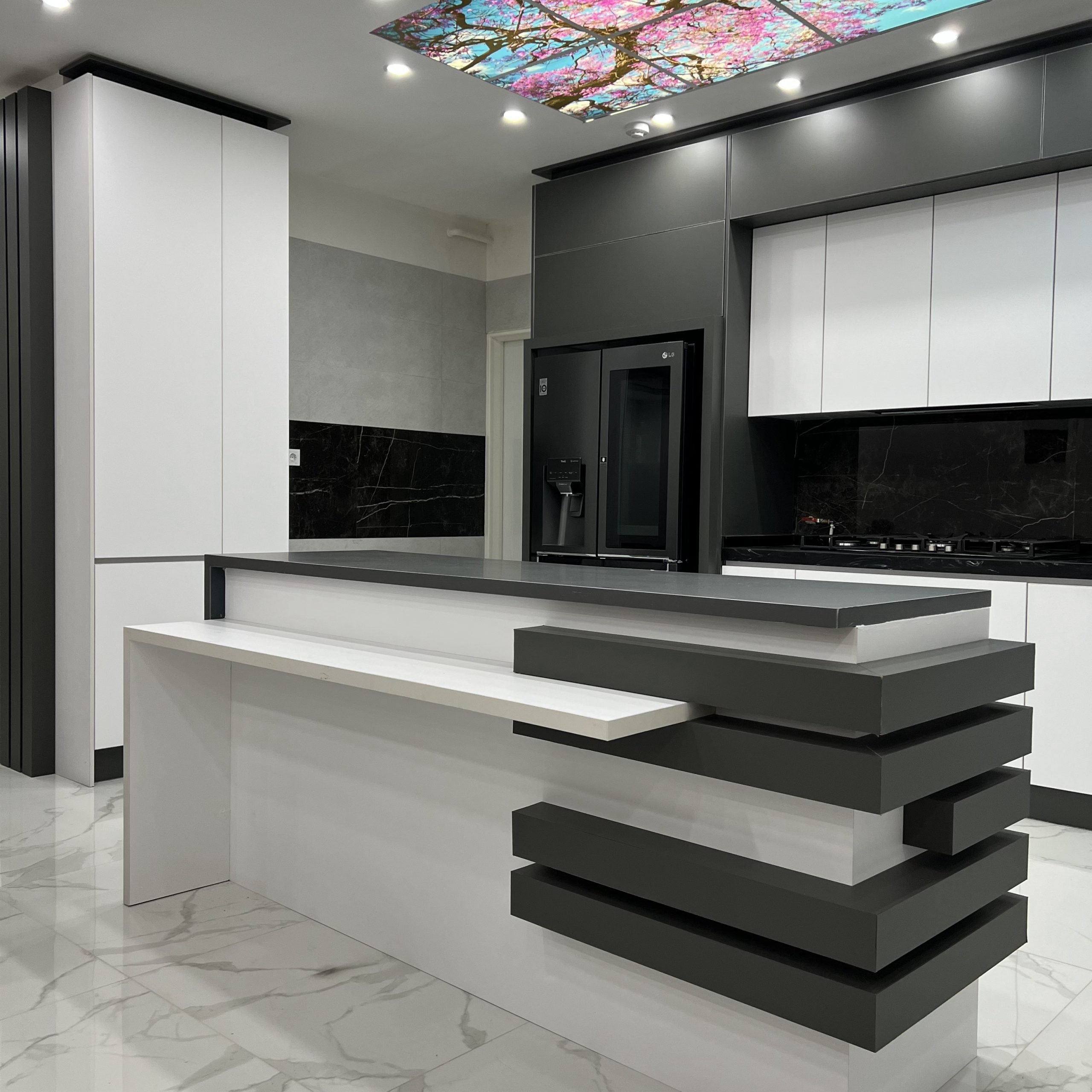 کابینت سفید براق در رشت