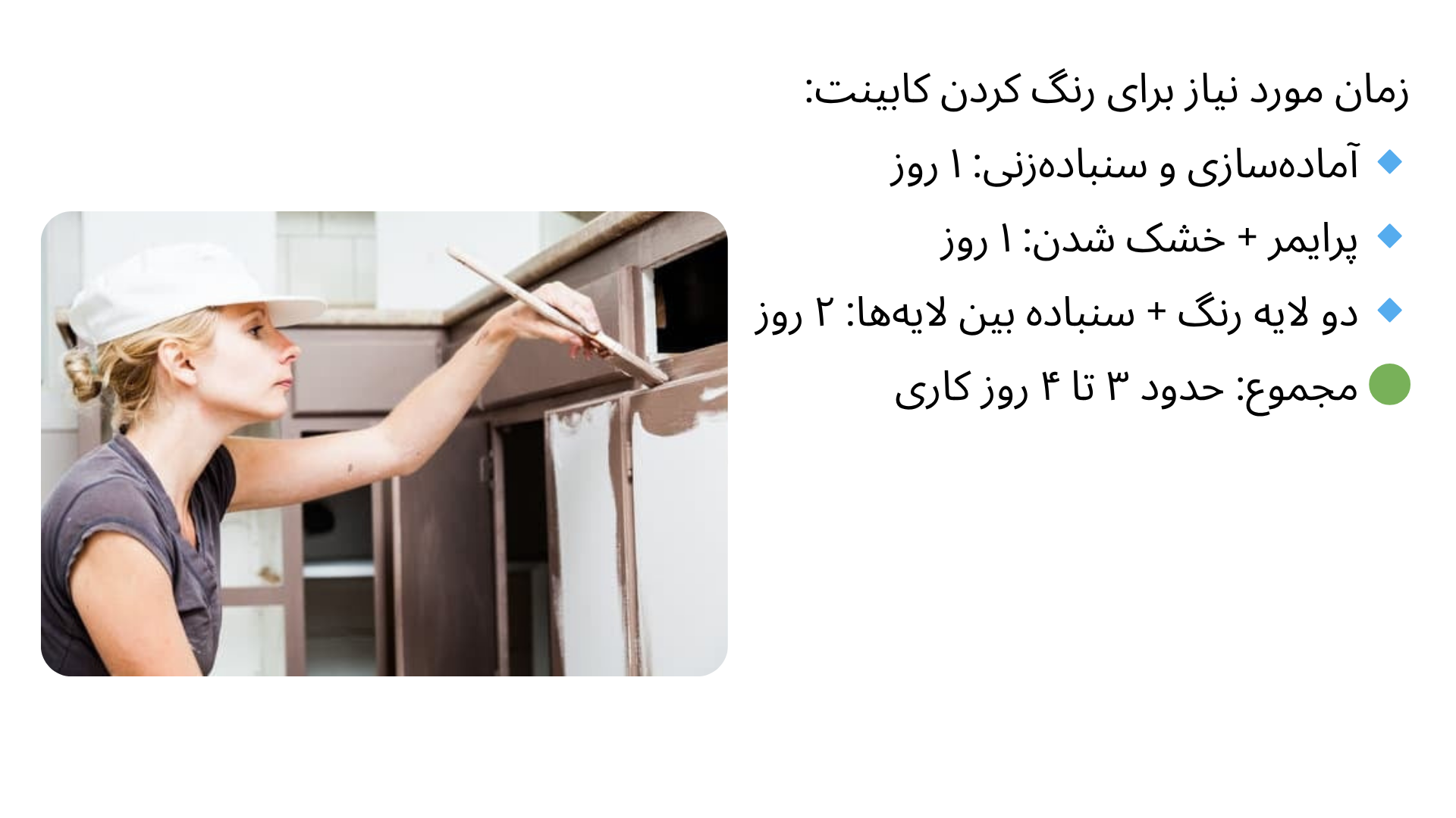 رنگ کردن کابینت