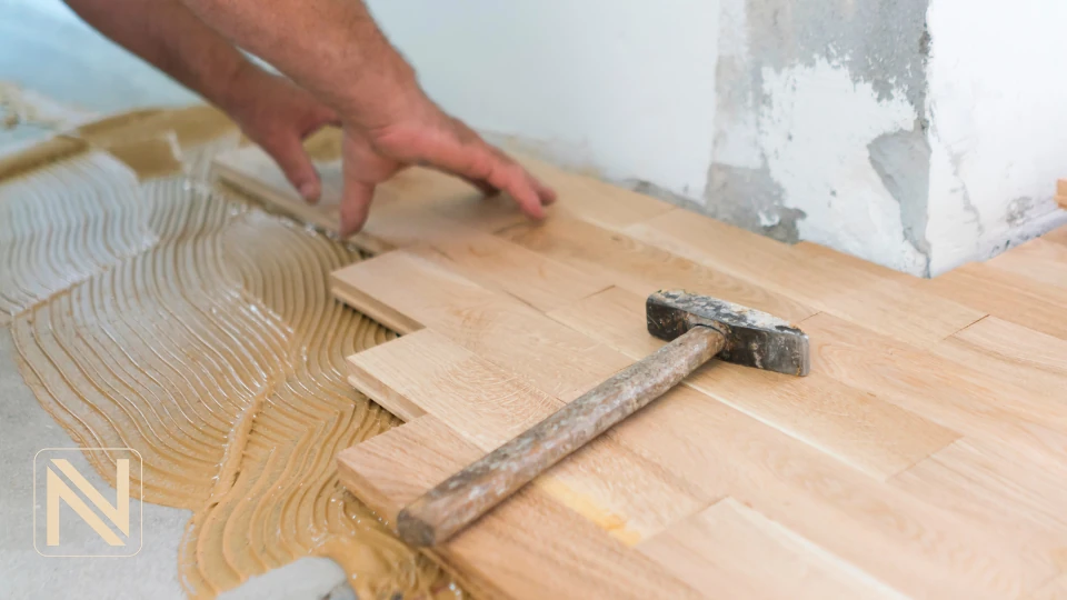 نصب پارکت لمینت روی چسب