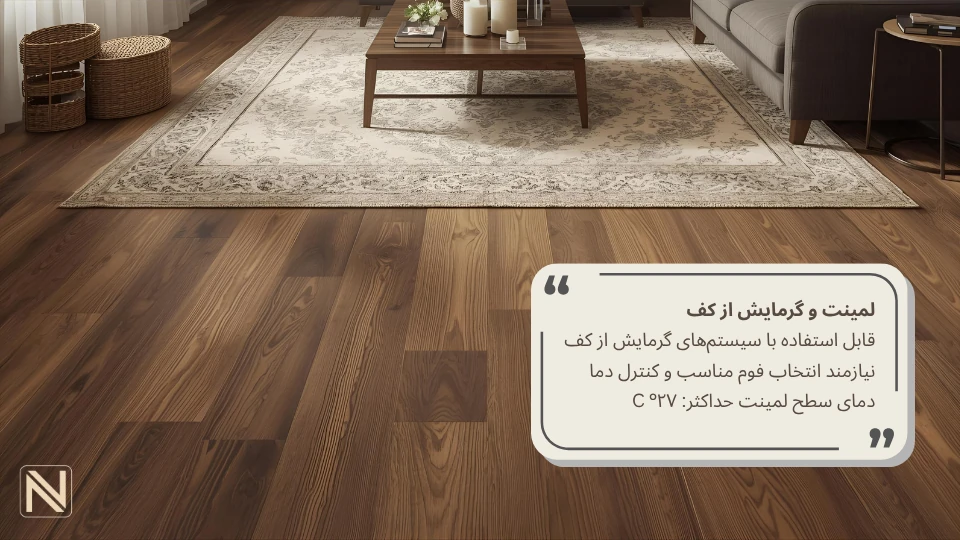 پارکت لمینت عایق حرارت