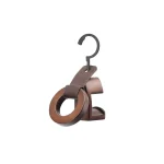 ست چوب رختی چرم قهوه ای رونیا سری هرا مدل 6184700 - تصویر 5