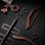 ست چوب رختی چرم قهوه ای رونیا سری هرا مدل 6184700 - تصویر 8