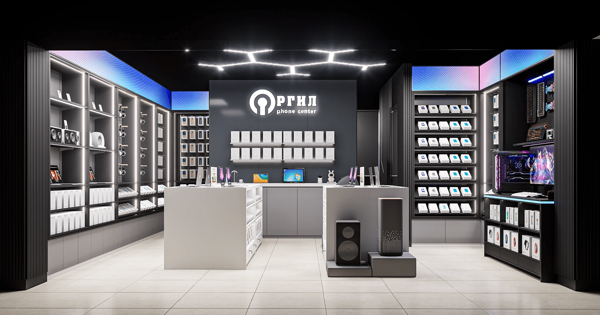 دکوراسیون موبایل فروشی در رشت