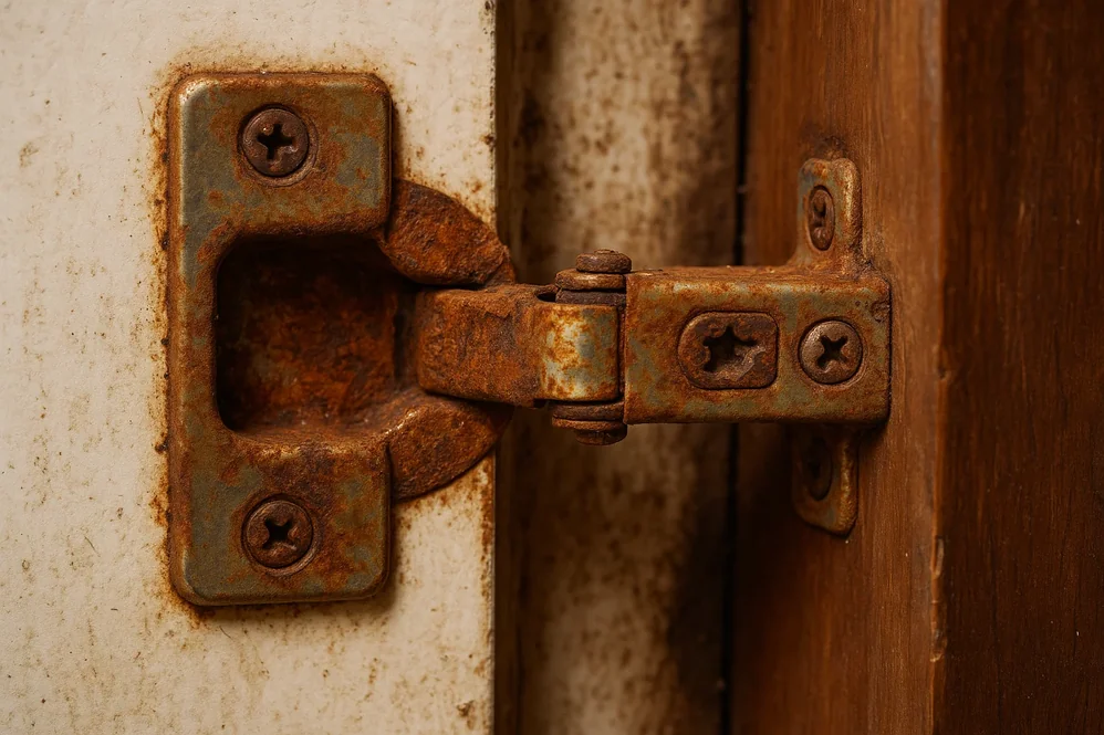 زنگ زدگی لولای کابینت