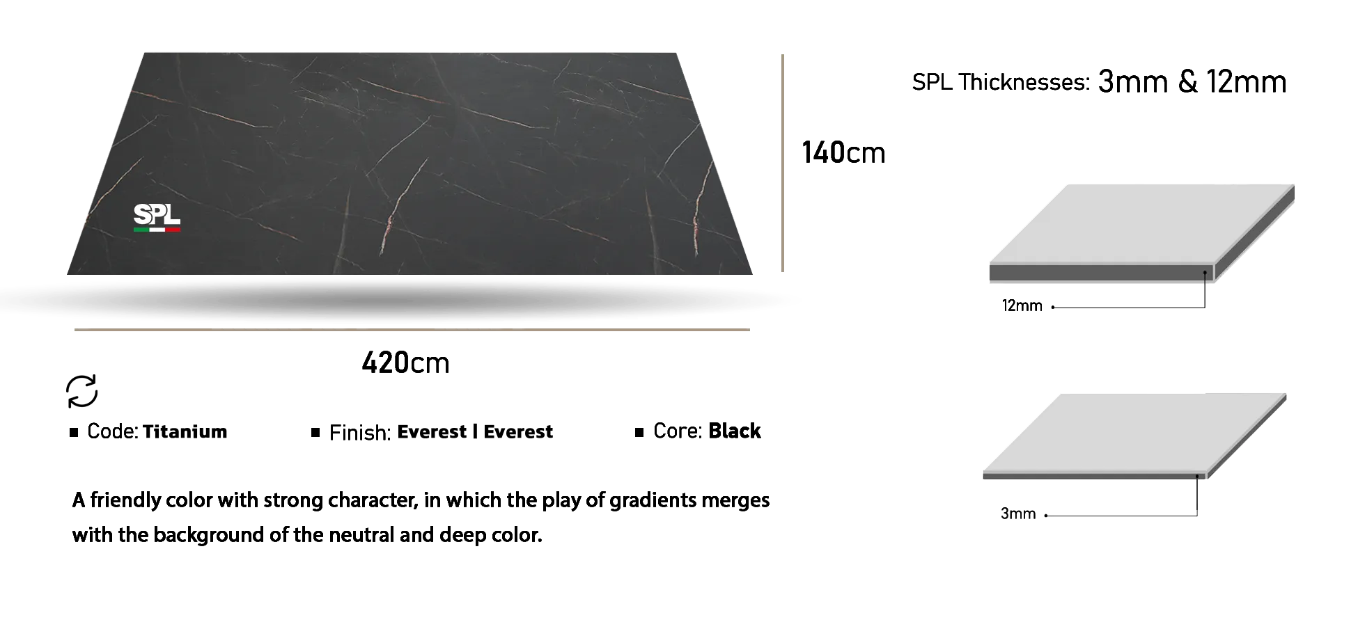 کد رنگ اس پی ال تیتانیوم (TITANIUM)