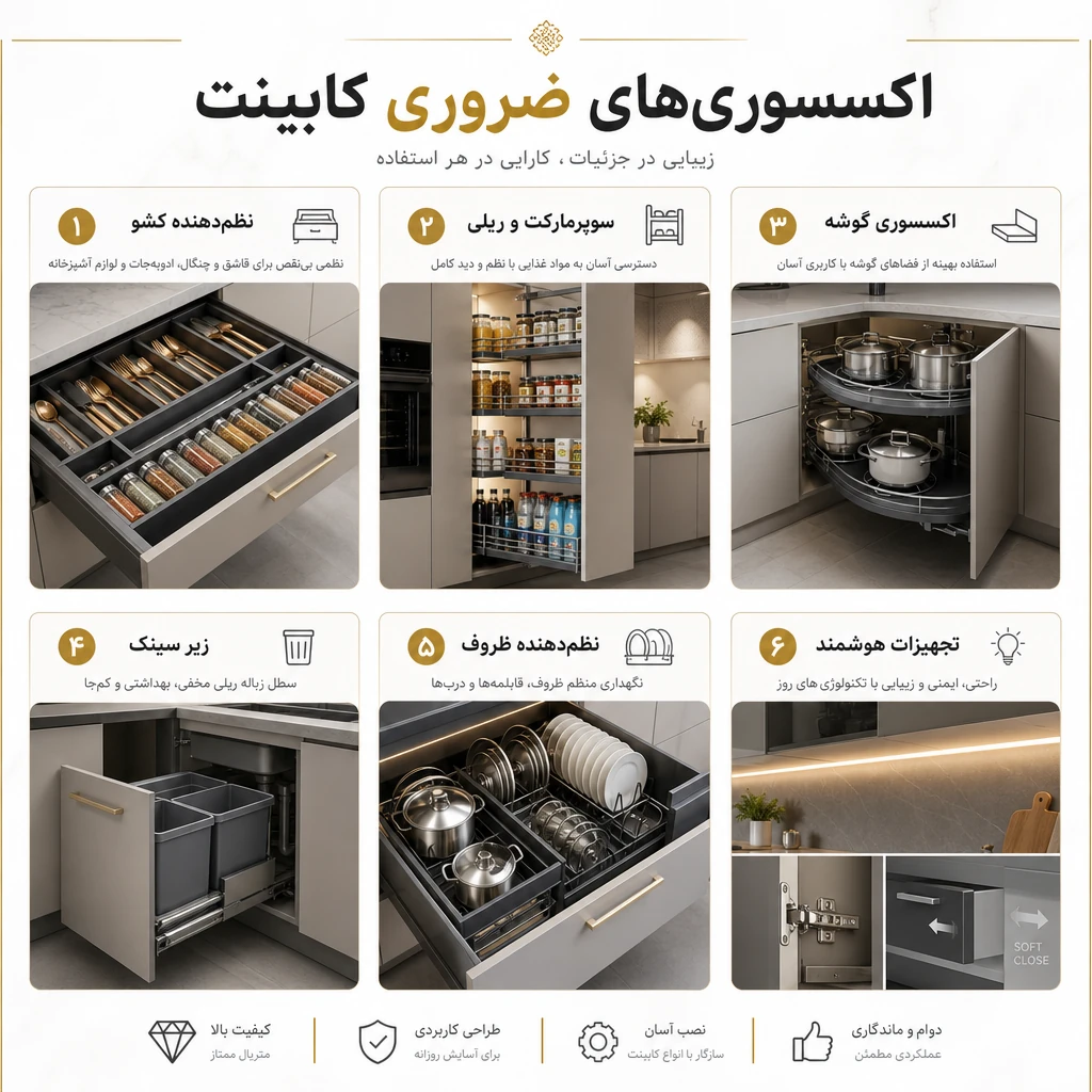 اکسسوری کابینت آشپزخانه