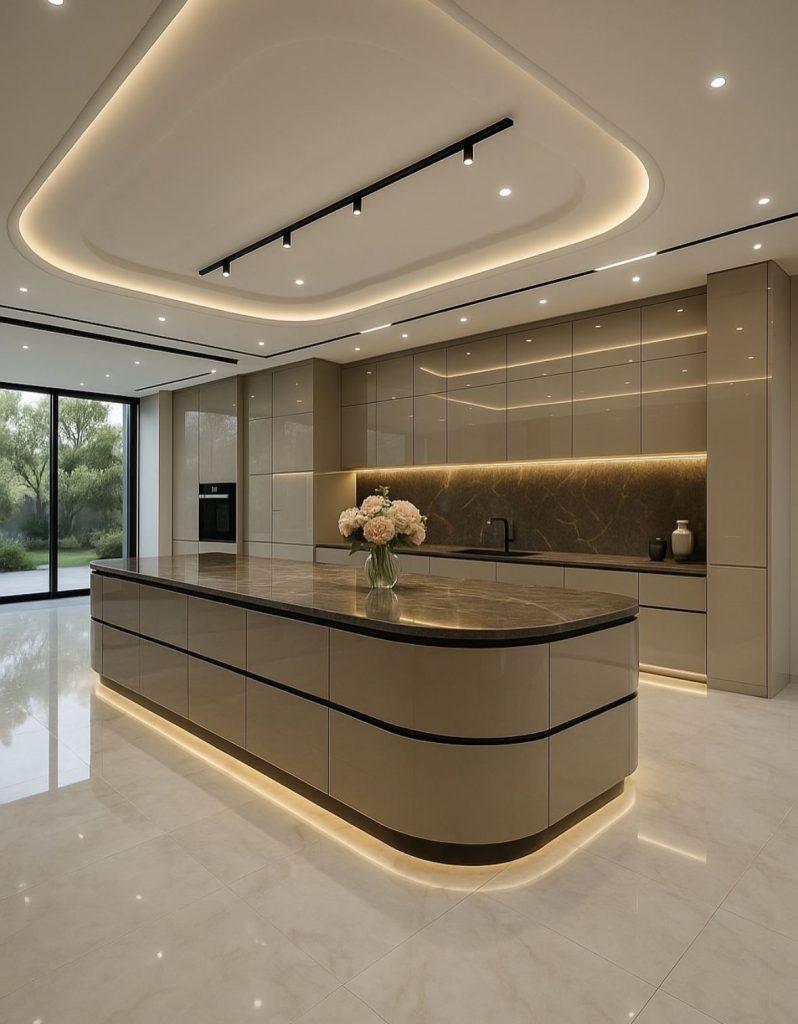 کابینت کرم قهوه ای