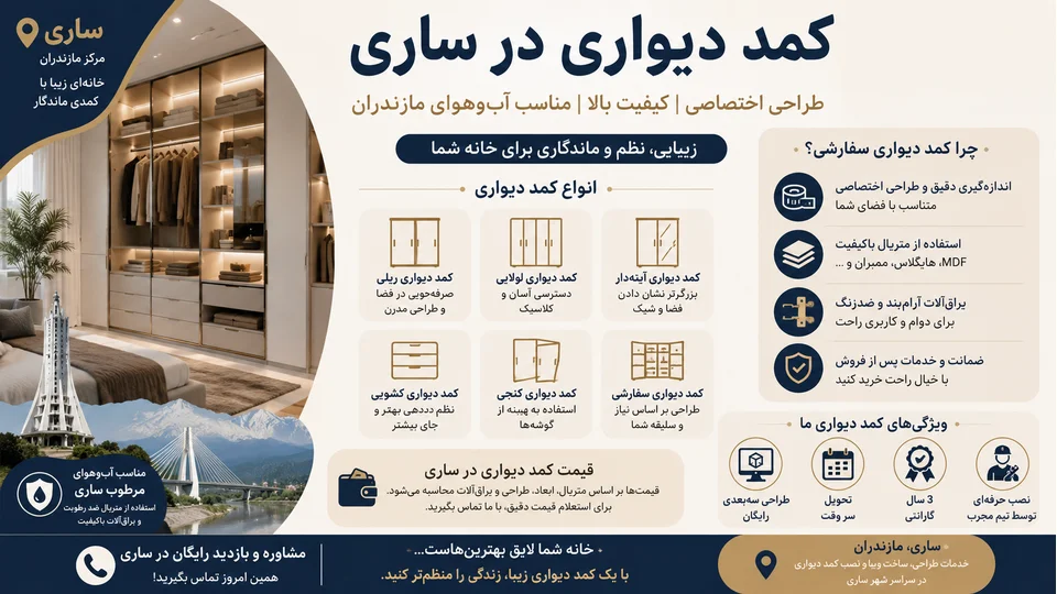 کمد دیواری ساری